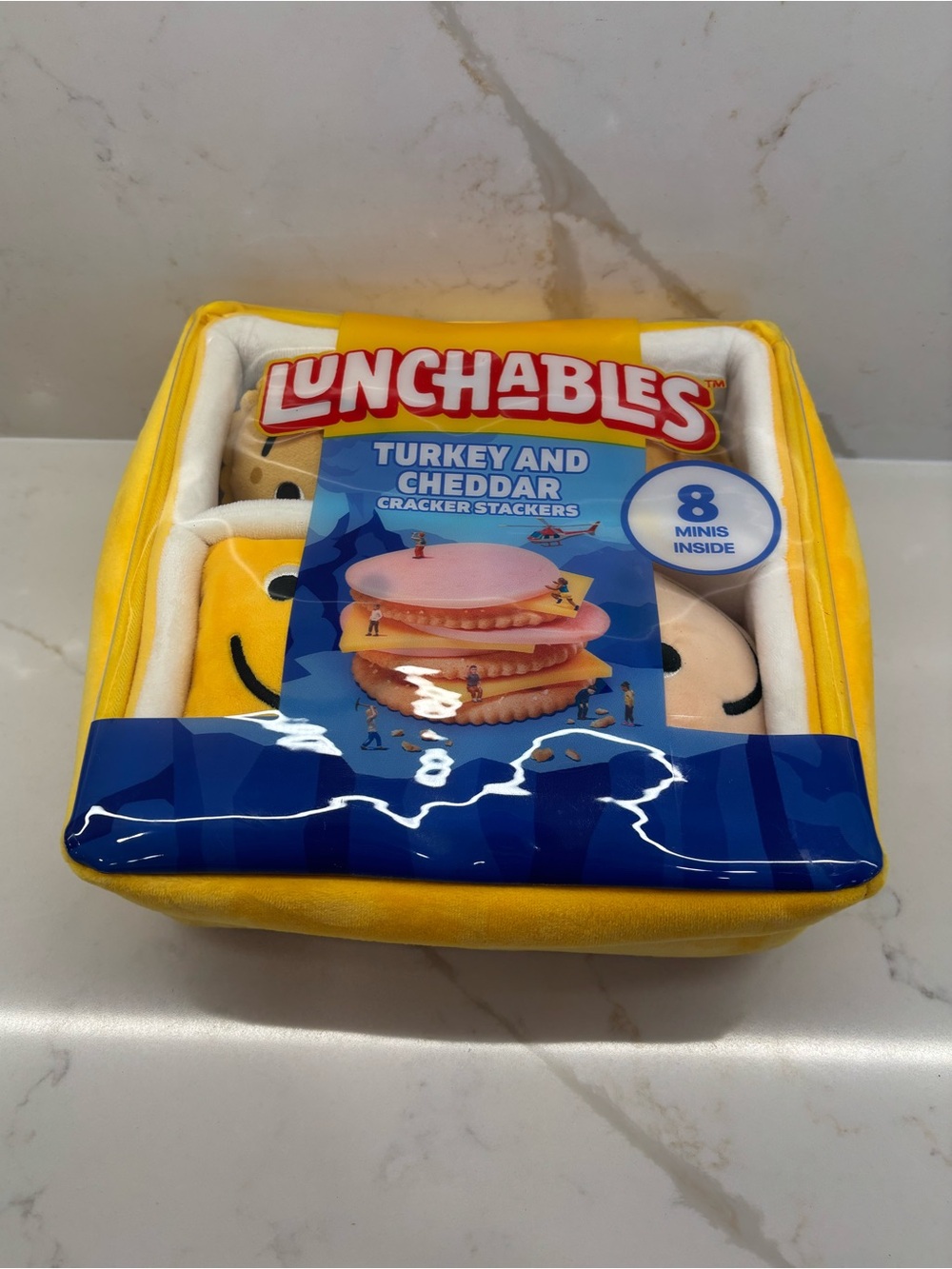 Kraft Lunchables Turkey and Cheddar Plush in Yellow Lunch Bag Rare Collectible